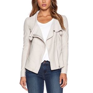 MUUBAA Leather “Louis” Drape Jacket